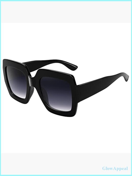 Oversized Square Sunglasses Retro UV400 Protection Big Shades main image 4
